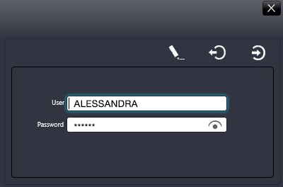 Tela de login por usuário no Video Logger